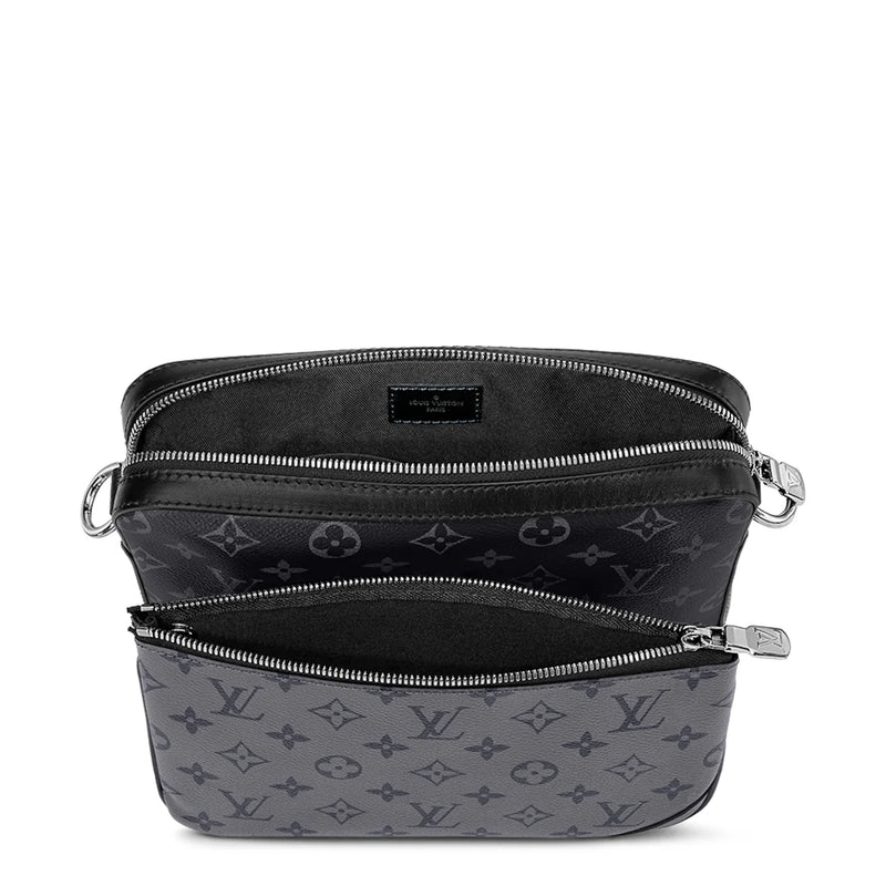 Louis Vuitton Monogram Trio Messenger Bag Black Grey