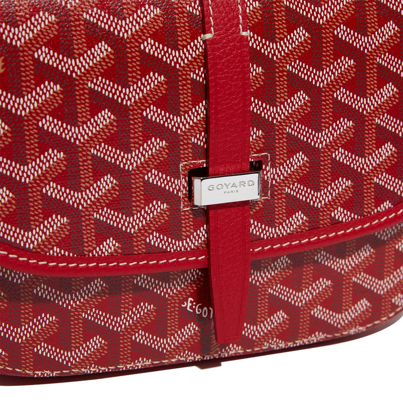 Goyard Goyardine Belvedere II Red PM Messenger Bag