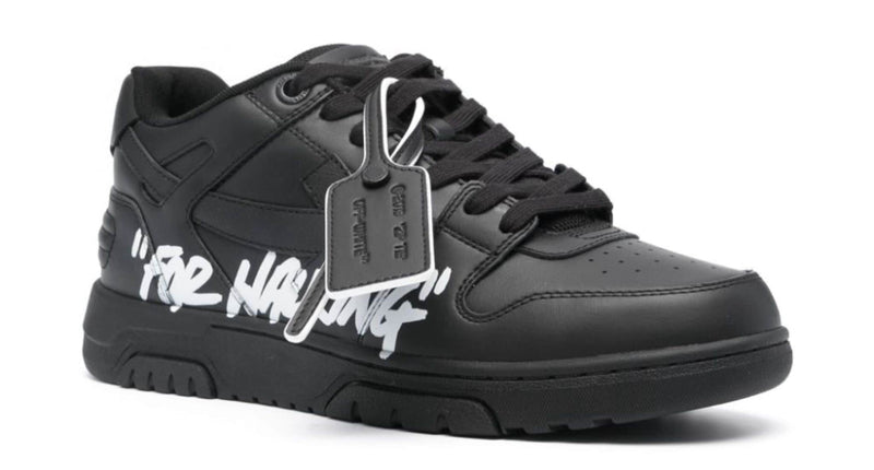 Off-White Out Of Office “For Walking” Black Sneakers