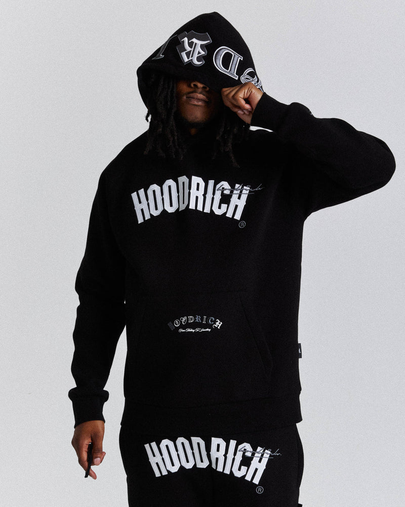 Hoodrich Stature Hoodie Black/White/Grey