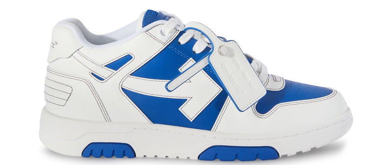 Off-White Out Of Office Leather White Blue Sneakers