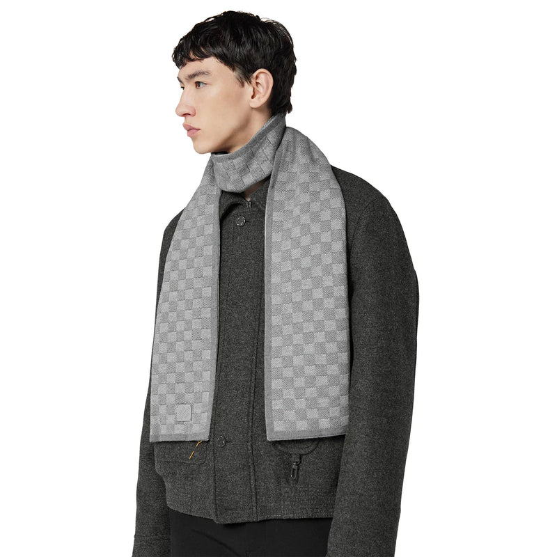 Louis Vuitton Néo Petit Damier Grey Beanie & Scarf