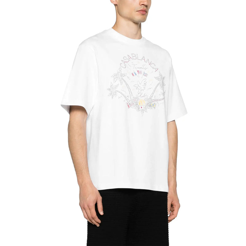 Casablanca Casa Crayon White T-Shirt