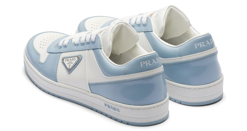 Prada Downtown Low Top Sneakers Baby Blue White