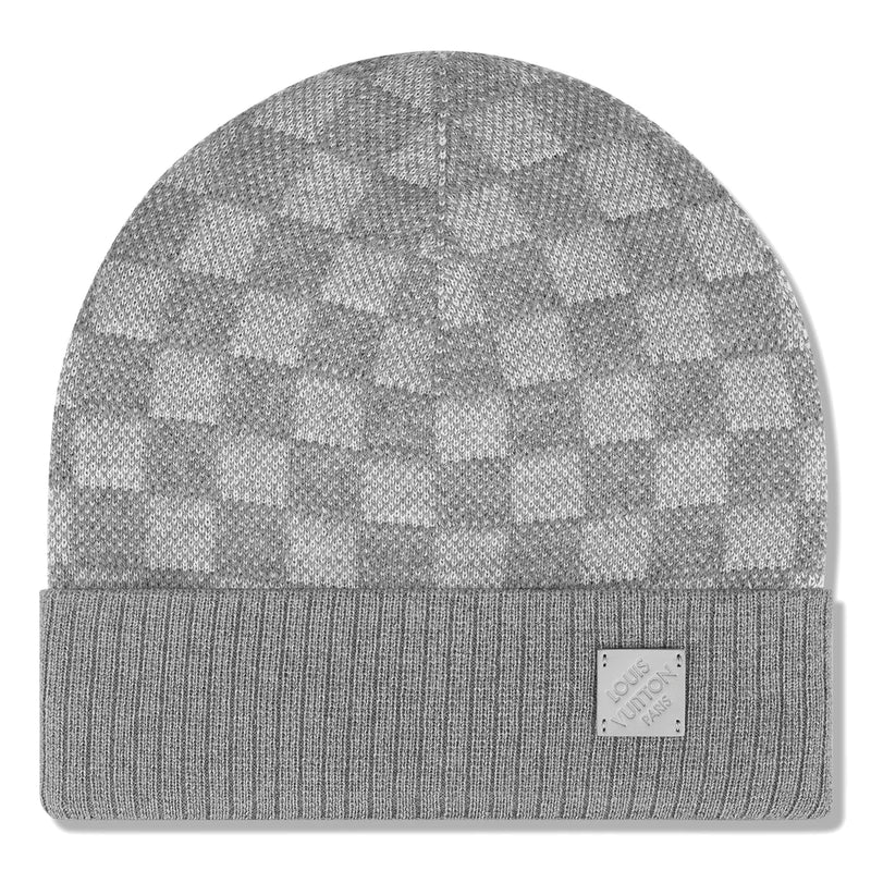 Louis Vuitton Néo Petit Damier Grey Beanie & Scarf