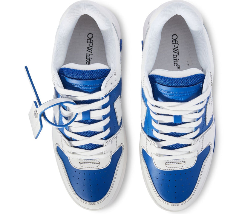 Off-White Out Of Office Leather White Blue Sneakers