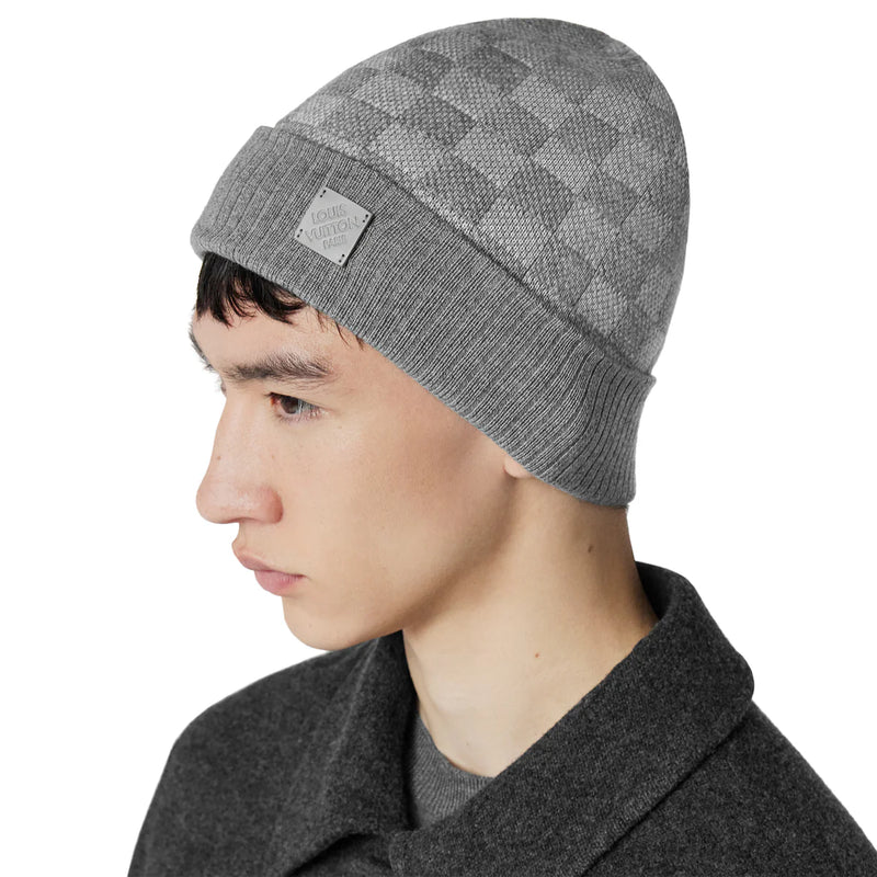 Louis Vuitton Néo Petit Damier Grey Beanie & Scarf