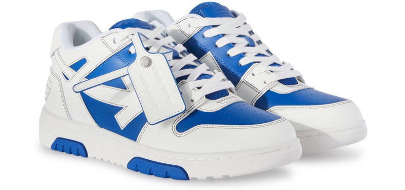 Off-White Out Of Office Leather White Blue Sneakers