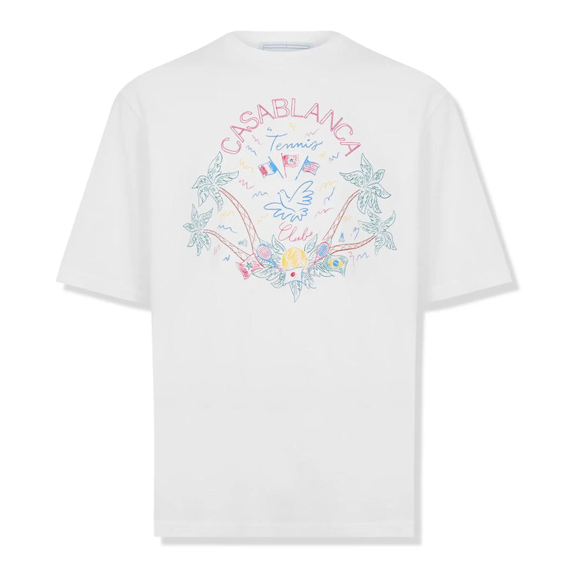 Casablanca Casa Crayon White T-Shirt