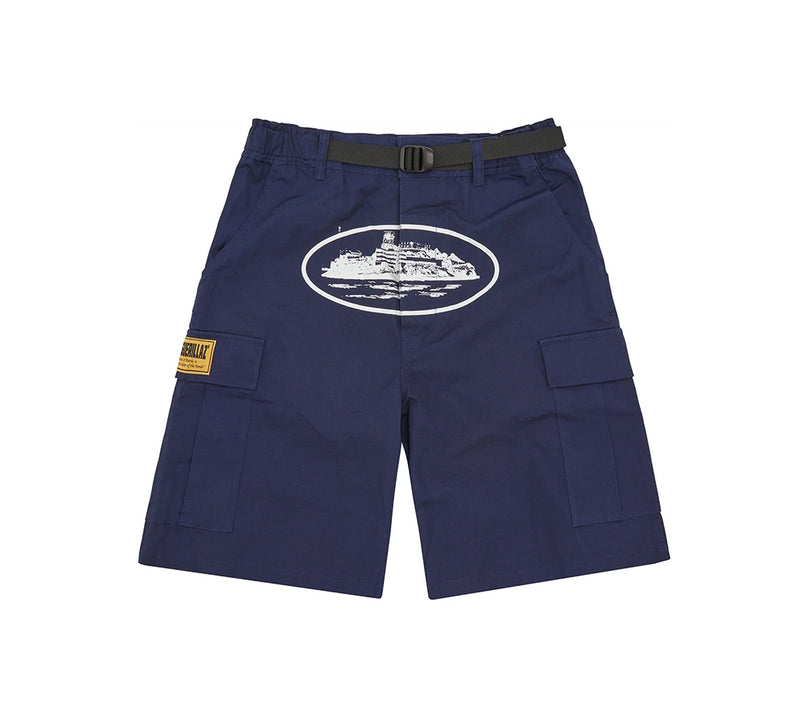 Corteiz Alcatraz Cargo Shorts
Navy