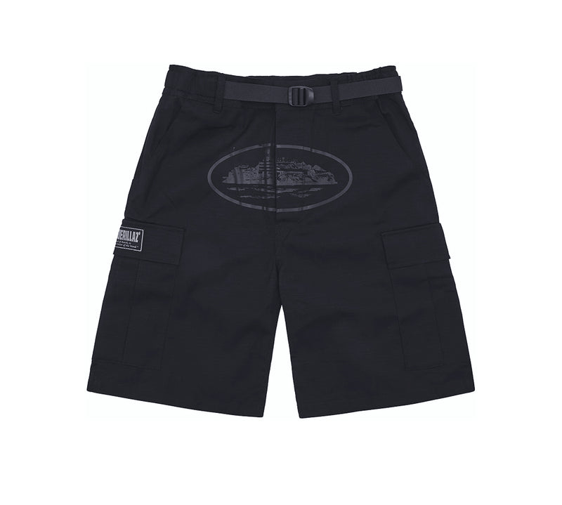 Corteiz Alcatraz Cargo Shorts
Triple Black