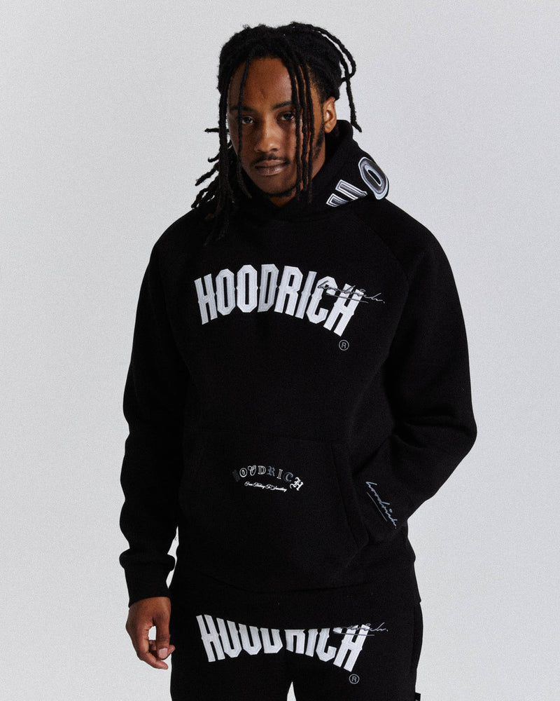 Hoodrich Stature Hoodie Black/White/Grey