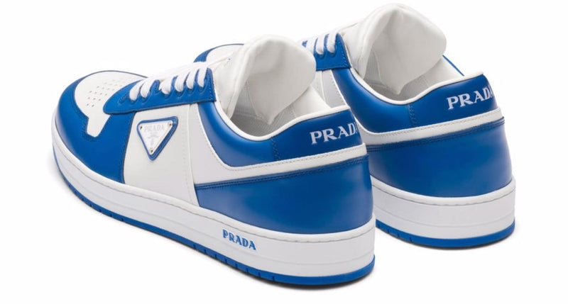 Prada Downtown Low Top Sneakers Blue White