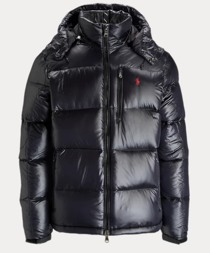 Ralph Lauren The Gorham Glossed Down Black Jacket