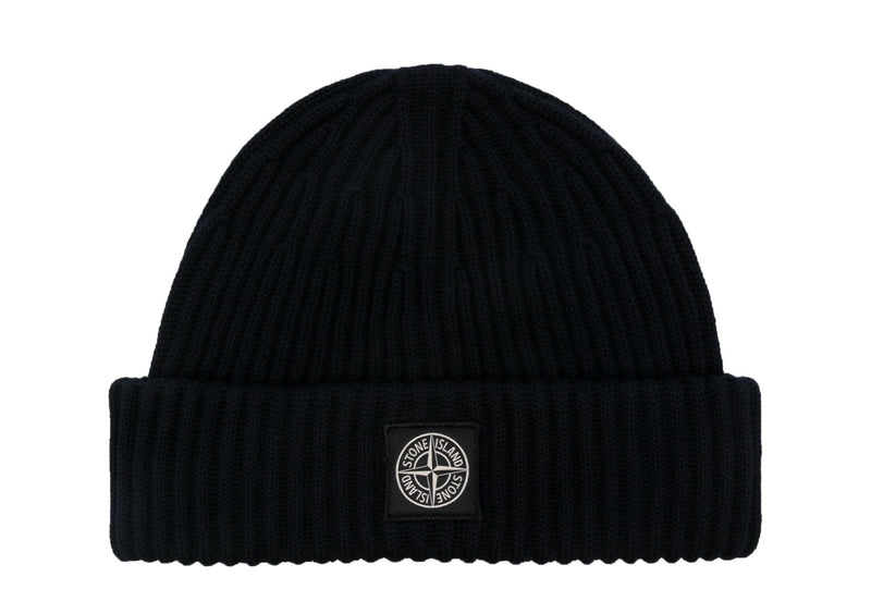 Stone Island Logo Patch Beanie Hat