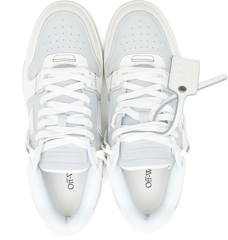 Off-White Out Of Office Leather White Ice Blue Sneakers