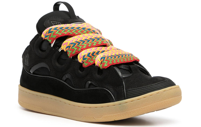 Lanvin Chunky Lace Up Black Sneakers