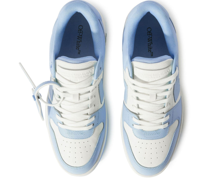 Off-White Out Of Office Leather White Light Blue Sneakers