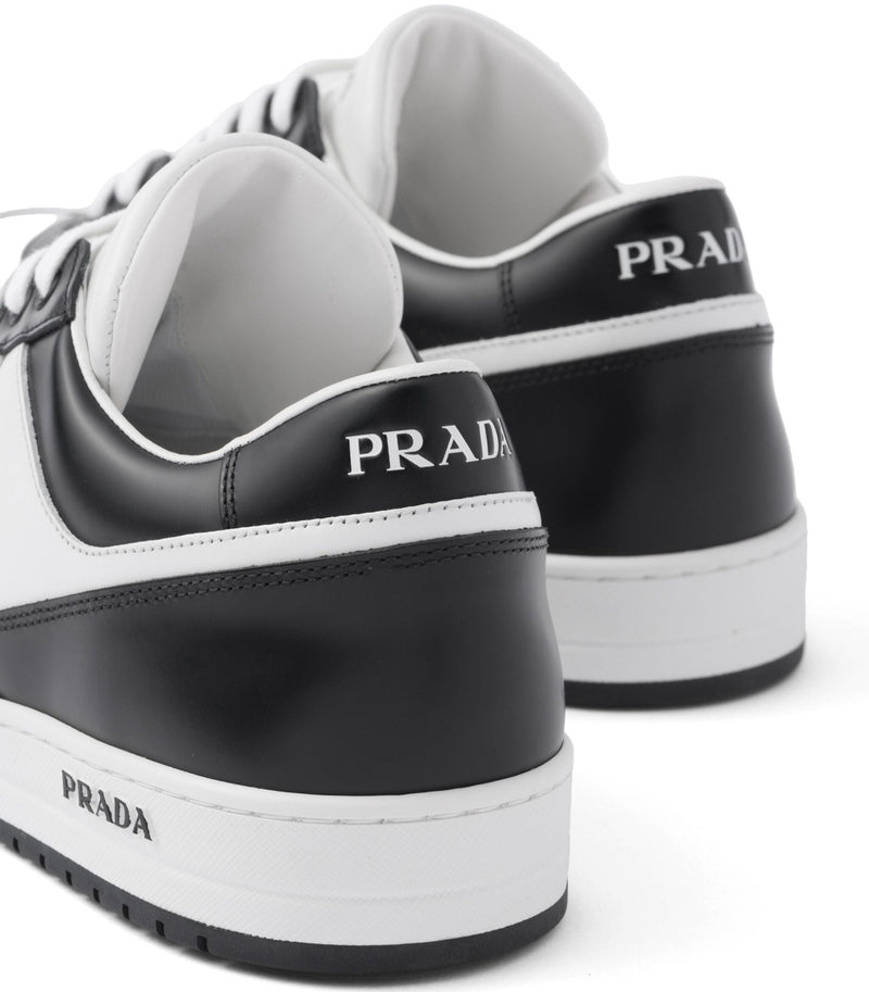 Prada Downtown Low Top Sneakers Black White