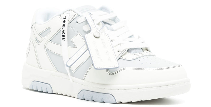 Off-White Out Of Office Leather White Ice Blue Sneakers