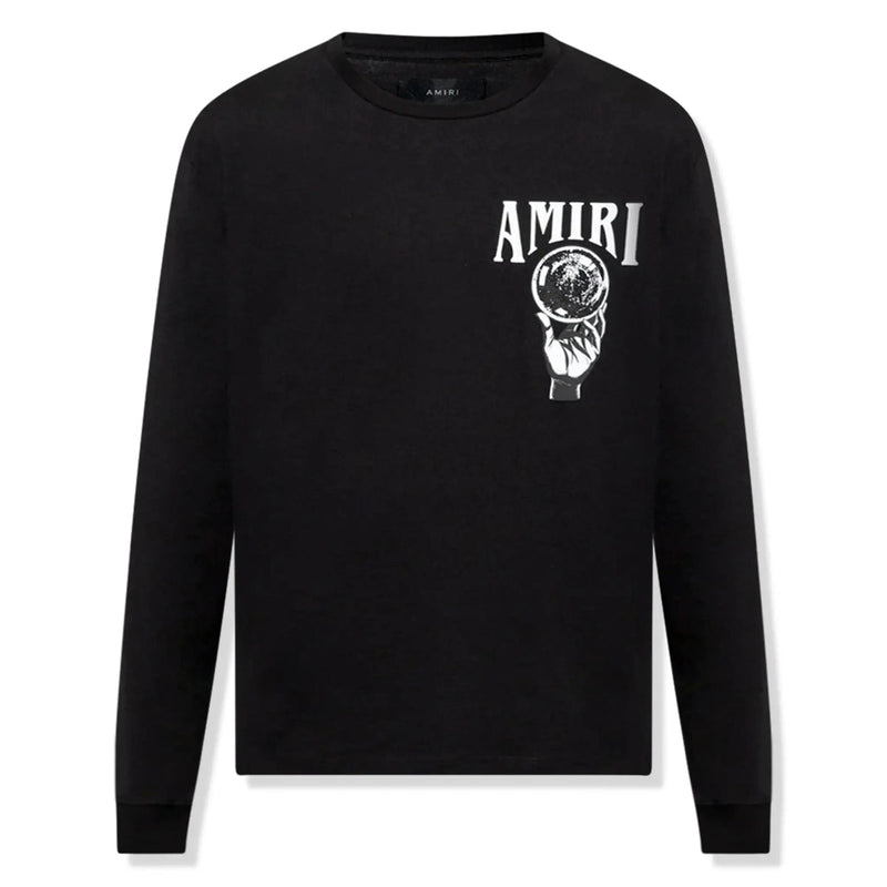 Amiri Crystal Ball Long Sleeve Black T-Shirt