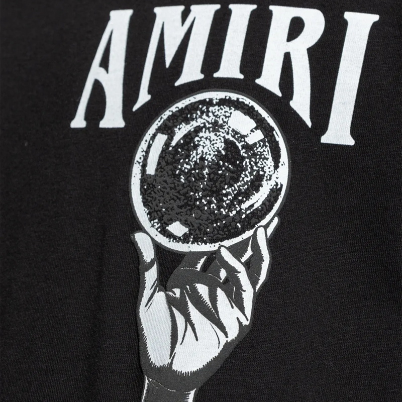 Amiri Crystal Ball Long Sleeve Black T-Shirt