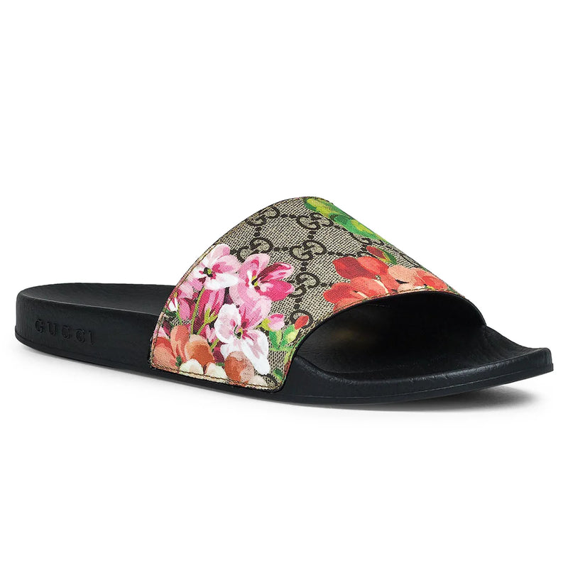 Gucci Blooms GG Pursuit Pool Slides