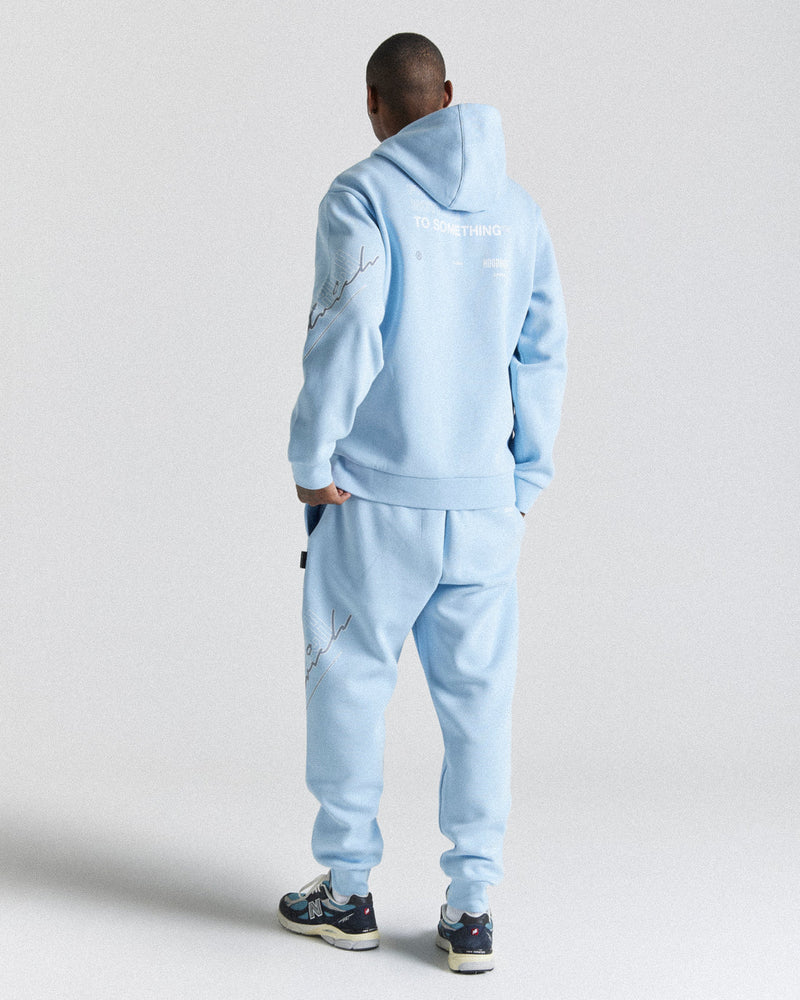 Hoodrich Caliber Hoodie Blue/White