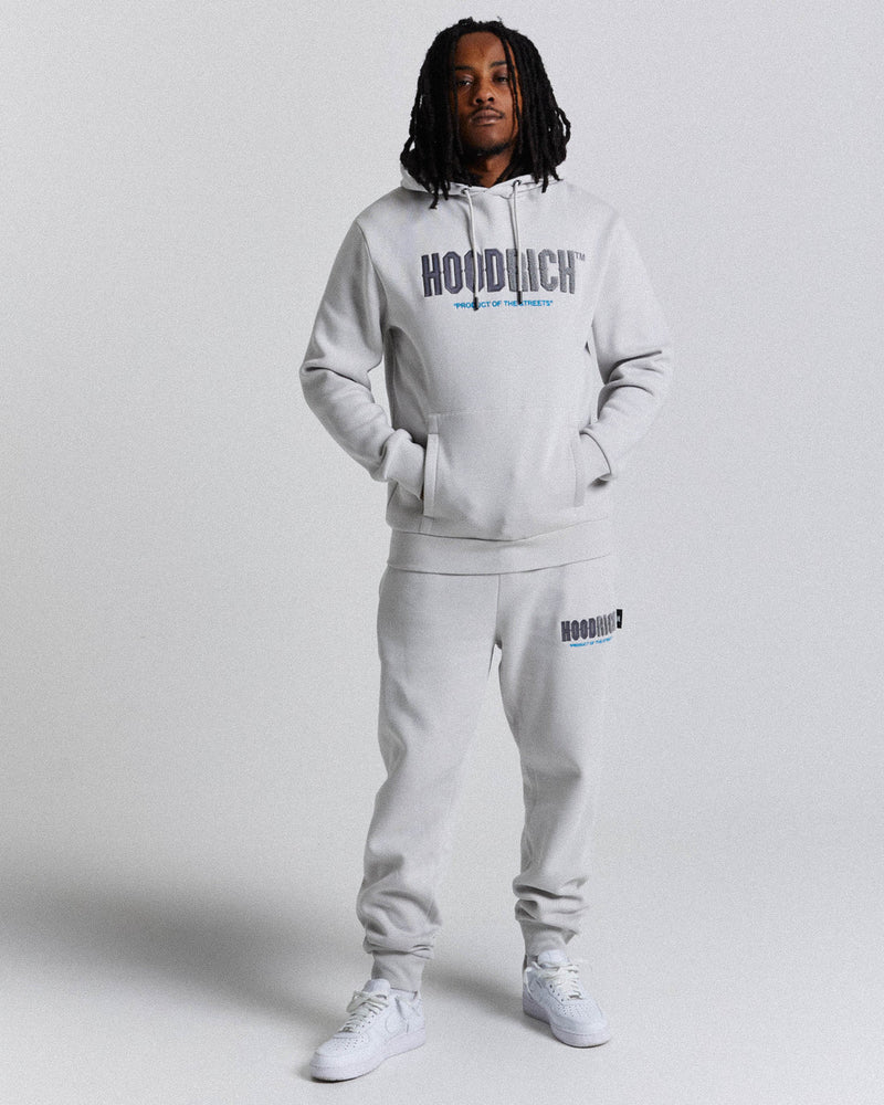 Hoodrich Fade Hoodie Light Greys/Blues