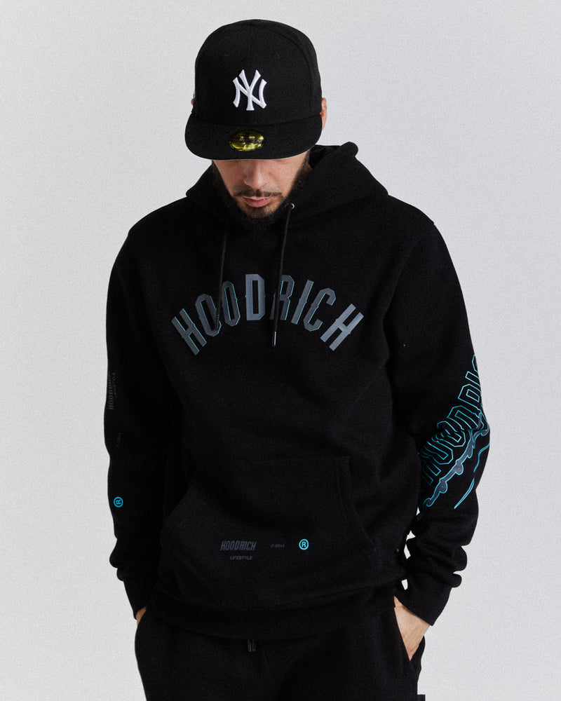 Hoodrich Tycoon Hoodie Black/Grey/Blue