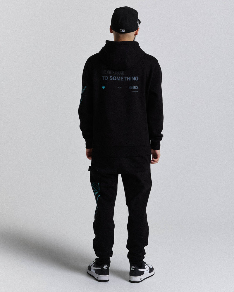 Hoodrich Tycoon Hoodie Black/Grey/Blue