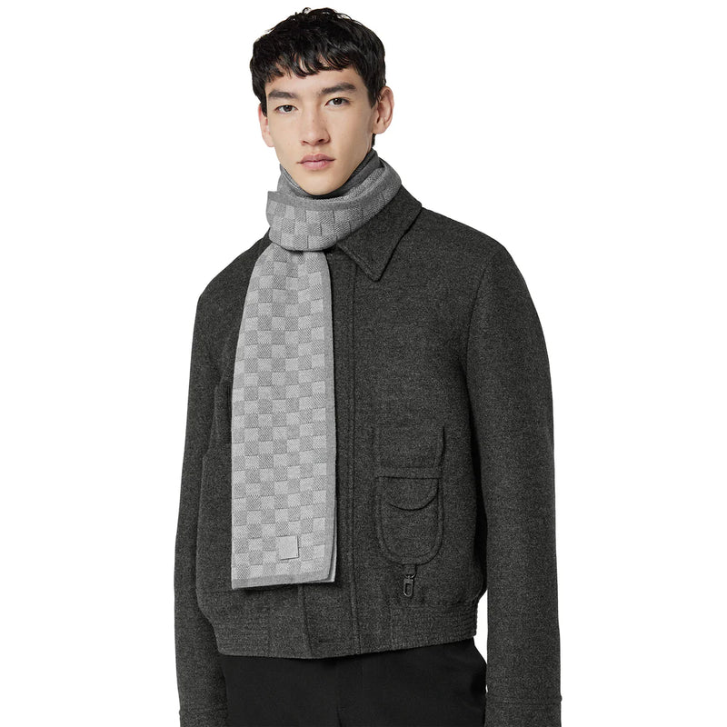 Louis Vuitton Néo Petit Damier Grey Beanie & Scarf