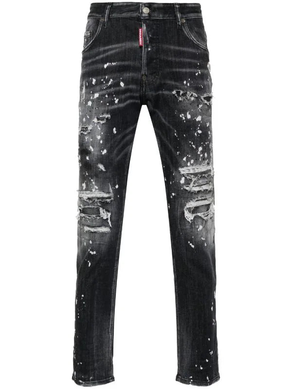 DSQUARED2 Skater Distressed
straight Leg Jeans